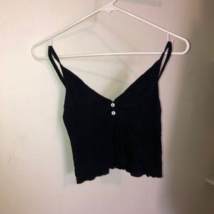 Brandy Melville Black Cropped Tank Top